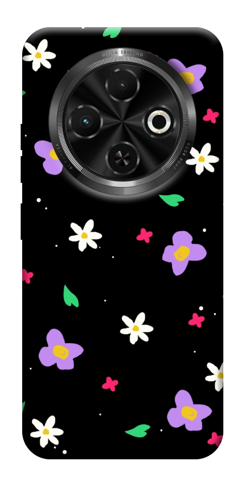 Чехол Цветы и лепестки для TECNO Spark 30C (KL5n)