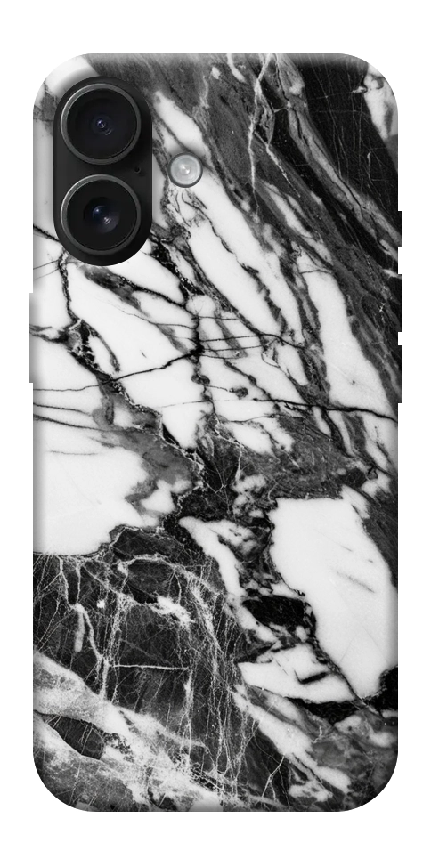 Чохол Calacatta black marble для iPhone 17