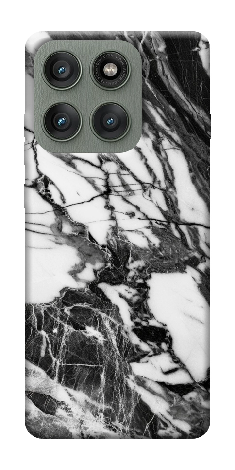 Чохол Calacatta black marble для Motorola Edge 60 Pro