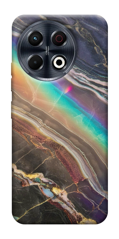 Чохол Райдужний мармур для TECNO Spark 30 Pro (KL7)