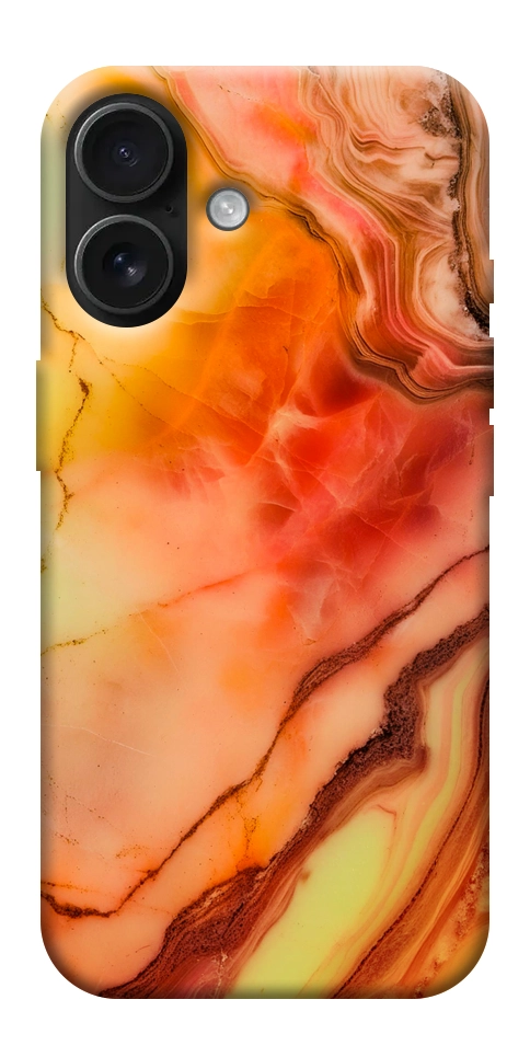 Чохол Червоний корал мармур для iPhone 17