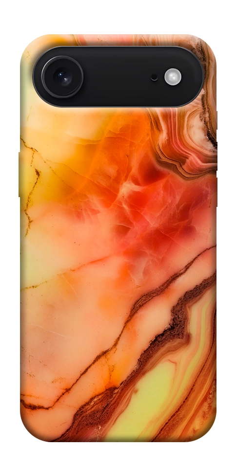 Чохол Червоний корал мармур для iPhone 17 Air