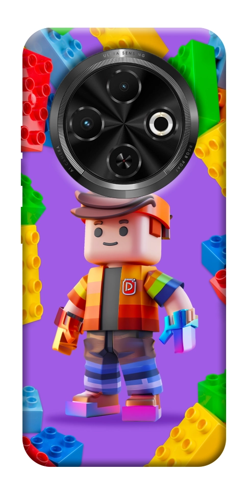 Чехол Colorful constructor для TECNO Spark 30C (KL5n)