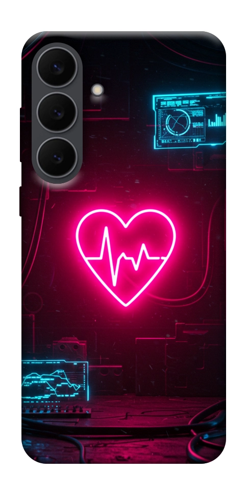 Чехол Neon heart для Galaxy S25 FE