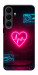 Чехол Neon heart для Galaxy S25 FE