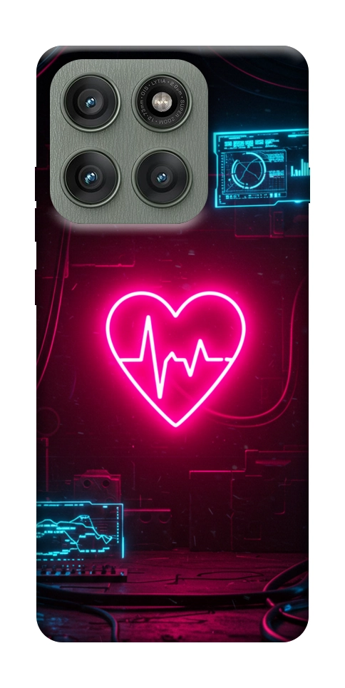 Чохол Neon heart для Motorola Edge 60 Pro