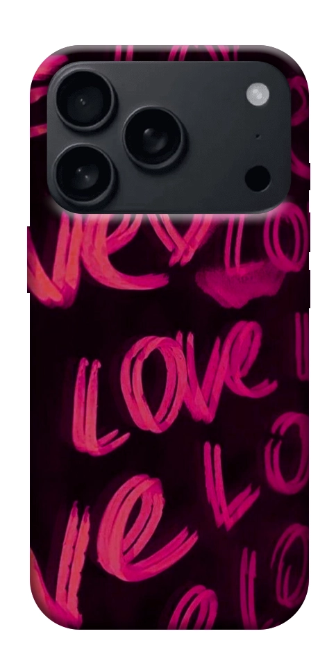 Чохол Neon love для iPhone 17 Pro Max