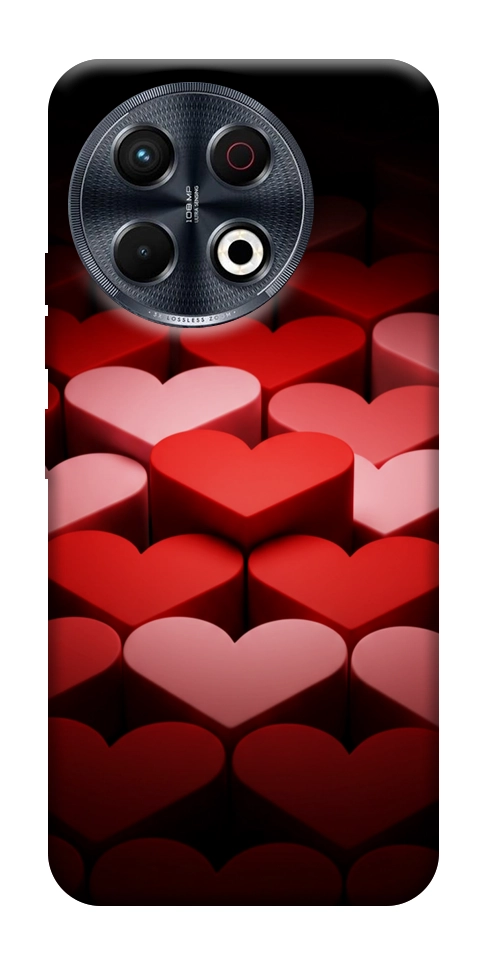 Чохол Hearts pattern для TECNO Spark 30 Pro (KL7)