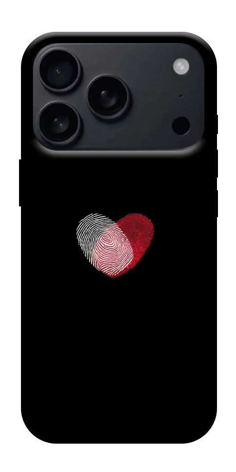 Чохол Fingerprint heart для iPhone 17 Pro Max