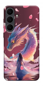 Чехол Girl and dragon для Galaxy S25 FE
