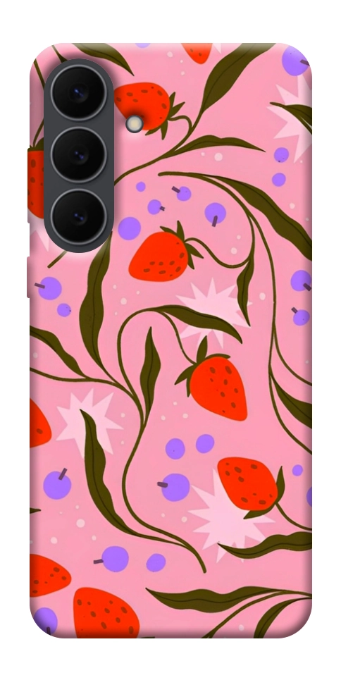 Чехол Strawberry pink для Galaxy S25 FE