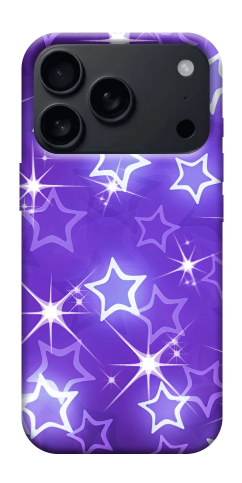 Чехол Purple sparkles для iPhone 17 Pro