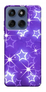 Чохол Purple sparkles для Motorola Edge 60 Fusion