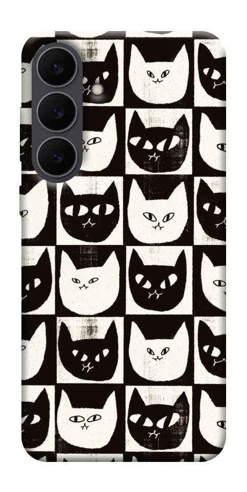 Чехол Кошачьи шахматы для Galaxy S25 FE