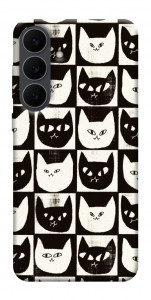 Чехол Кошачьи шахматы для Galaxy S25 FE