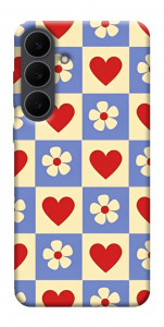 Чехол Сердечки-цветочки для Galaxy S25 FE