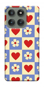 Чохол Серця-квіточки для Motorola Edge 60 Pro