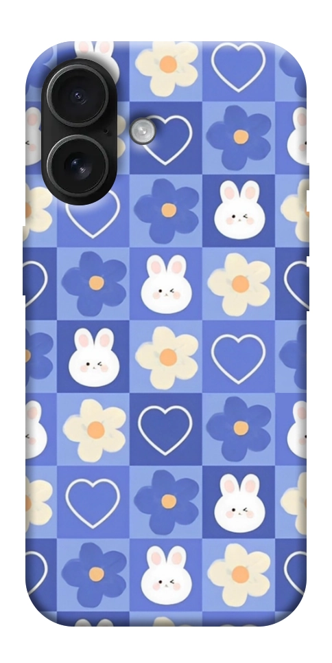 Чохол Кролики-квіточки для iPhone 17