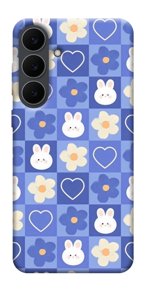 Чехол Кролики-цветочки для Galaxy S25 FE