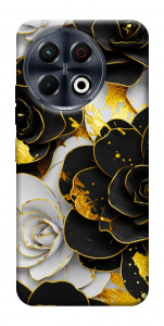 Чохол Flower black-white для TECNO Spark 30 Pro (KL7)