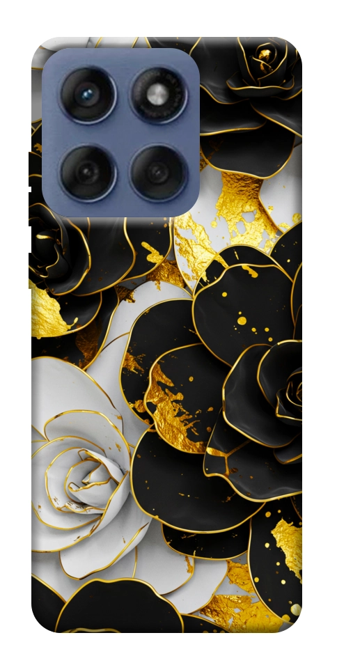 Чохол Flower black-white для Motorola Edge 60 Fusion
