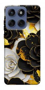 Чохол Flower black-white для Motorola Edge 60 Fusion