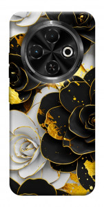 Чехол Flower black-white для TECNO Spark 30C (KL5n)