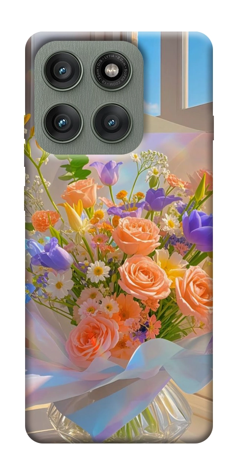 Чохол Яскравий букет для Motorola Edge 60 Pro