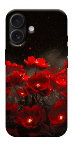 Чохол Burning flowers для iPhone 17