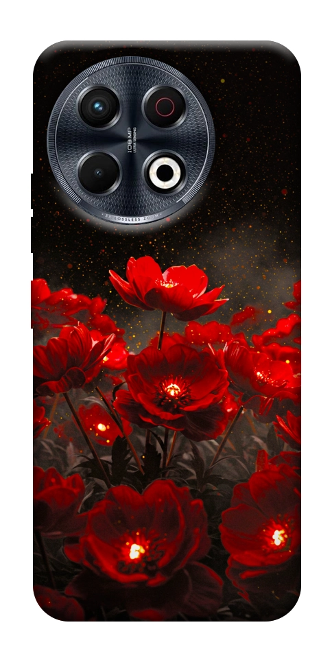 Чохол Burning flowers для TECNO Spark 30 Pro (KL7)