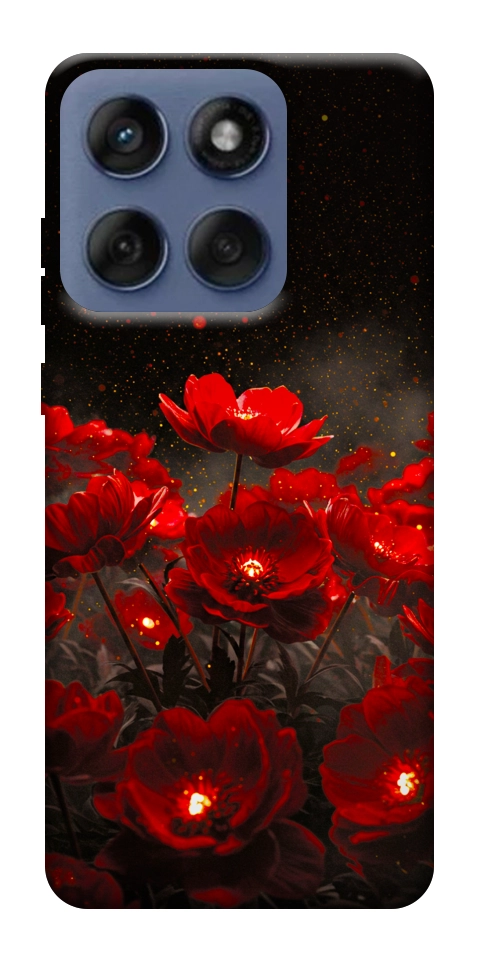 Чохол Burning flowers для Motorola Edge 60 Fusion