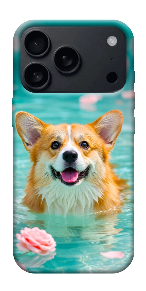 Чохол Swimming corgi для iPhone 17 Pro Max