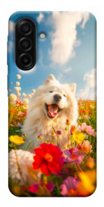 Чехол Happy dog in flowers для Galaxy A17 5G