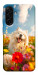 Чохол Happy dog in flowers для Galaxy A17 5G