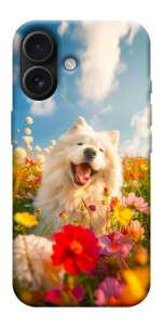 Чохол Happy dog in flowers для iPhone 17
