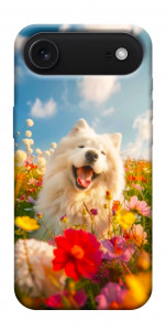 Чохол Happy dog in flowers для iPhone 17 Air