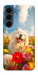 Чехол Happy dog in flowers для Galaxy S25 FE