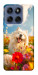 Чохол Happy dog in flowers для Motorola Edge 60 Fusion