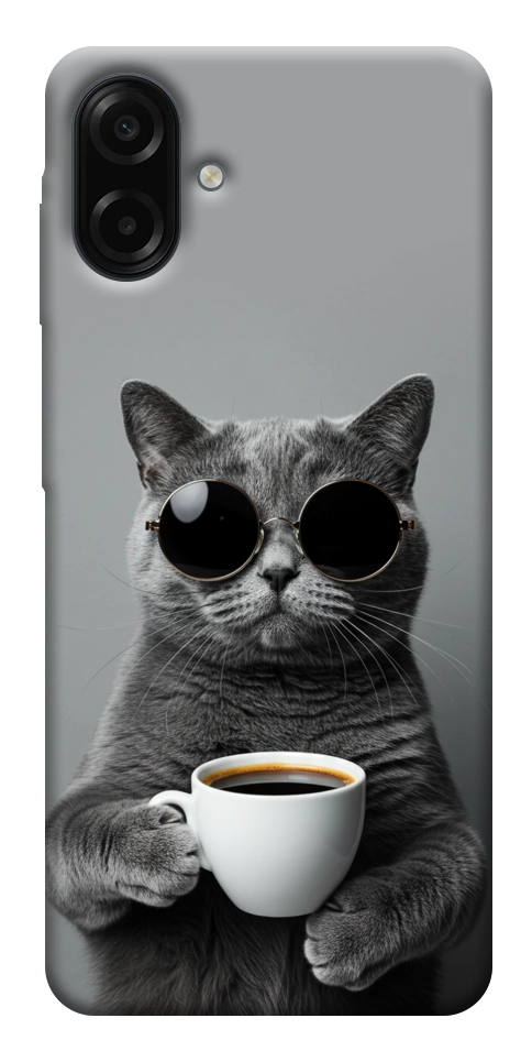 Чохол Grey cat coffee для Galaxy A07