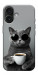 Чохол Grey cat coffee для iPhone 17