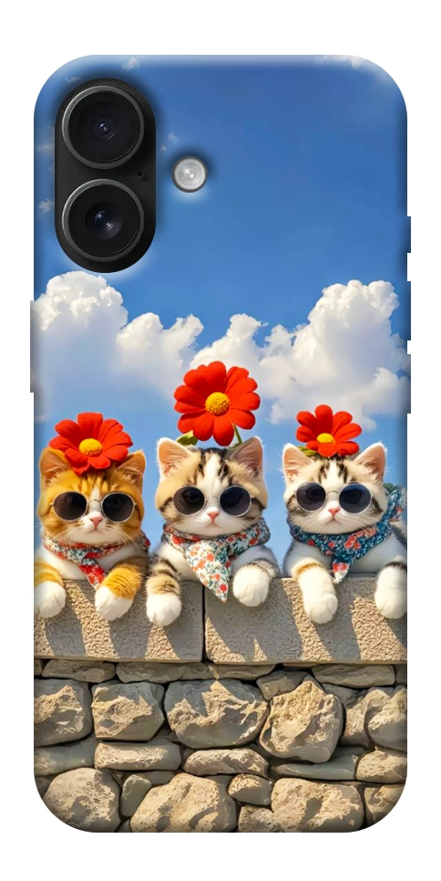 Чохол Flower cats для iPhone 17