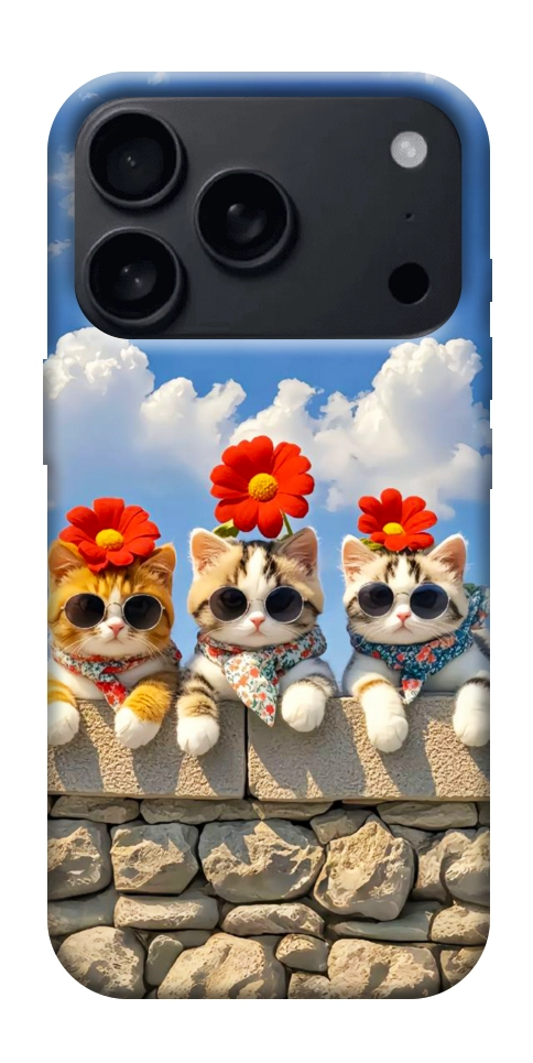 Чохол Flower cats для iPhone 17 Pro Max