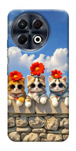 Чохол Flower cats для TECNO Spark 30 Pro (KL7)