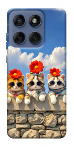 Чохол Flower cats для Motorola Edge 60 Fusion