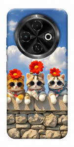 Чехол Flower cats для TECNO Spark 30C (KL5n)