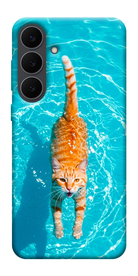 Чехол Cat swimming для Galaxy S25 FE