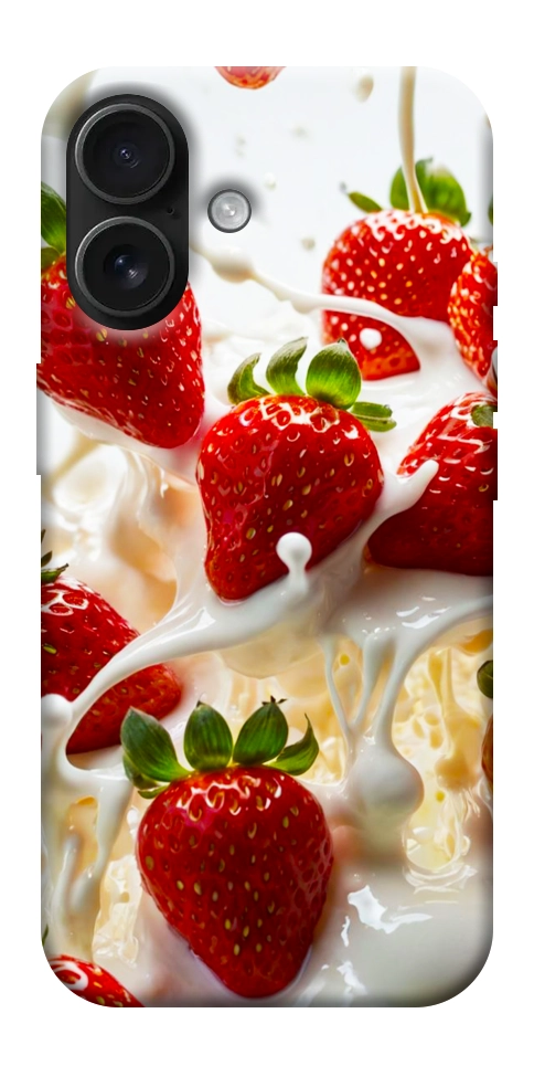Чохол Strawberry and cream для iPhone 17