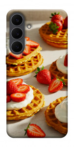 Чехол Вафли с клубникой для Galaxy S25 FE