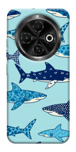 Чехол Shark pattern для TECNO Spark 30C (KL5n)