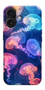 Чохол Neon jellyfishes для iPhone 17